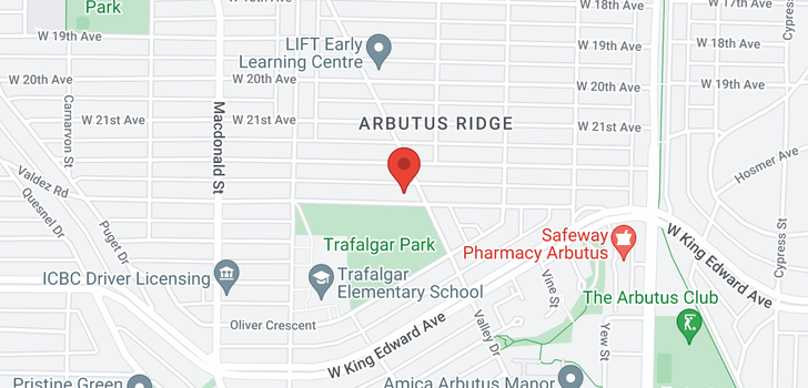 map of 2439 W 23RD AVENUE